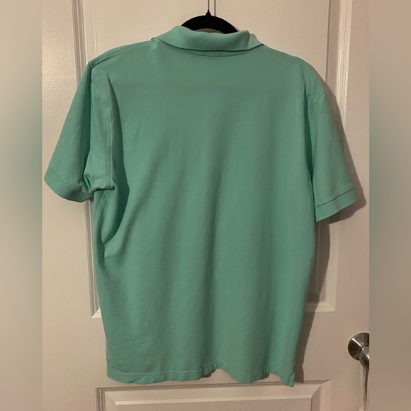 Hugo Boss Men’s Polo Shirt Aqua Green Pima Cotton Size LARGE - Picture 2 of 8